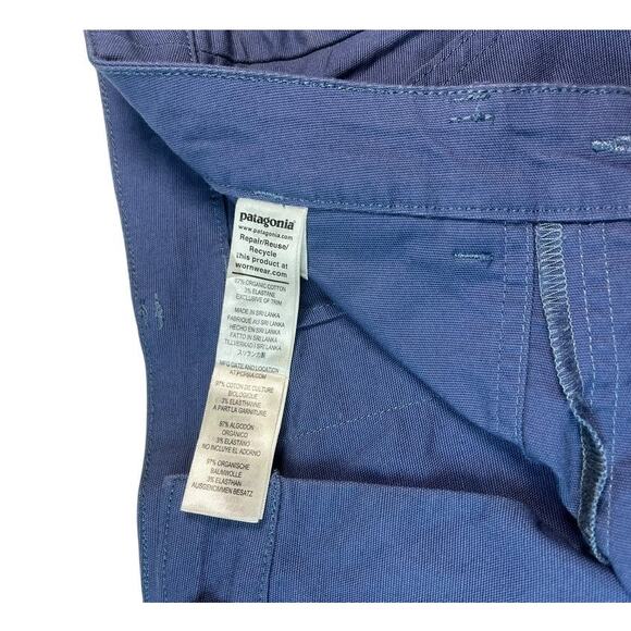Patagonia  Women's 3" Stand Up Canvas Shorts | Size 12, Current Blue 358160 - Picture 8 of 9